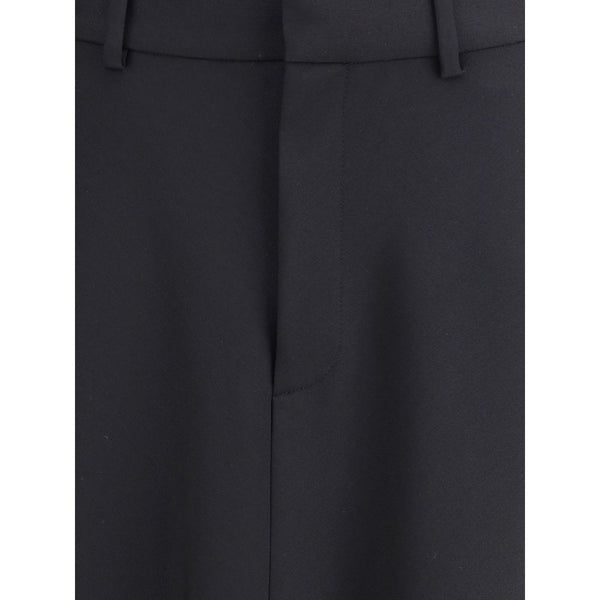 Balenciaga Godet Maxi Skirt in virgin wool