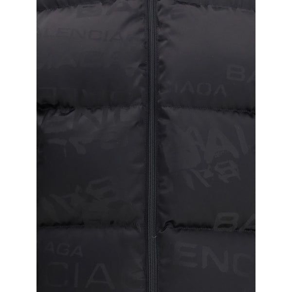 Balenciaga Cropped Puffer Jacket with logo motif
