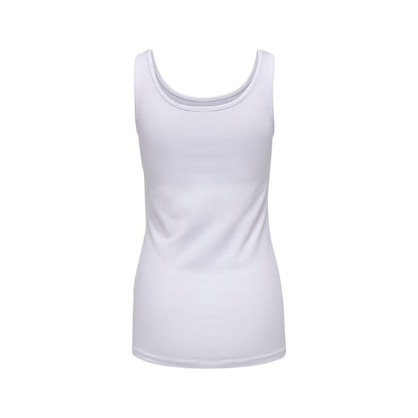 Only White Cotton Tank Top