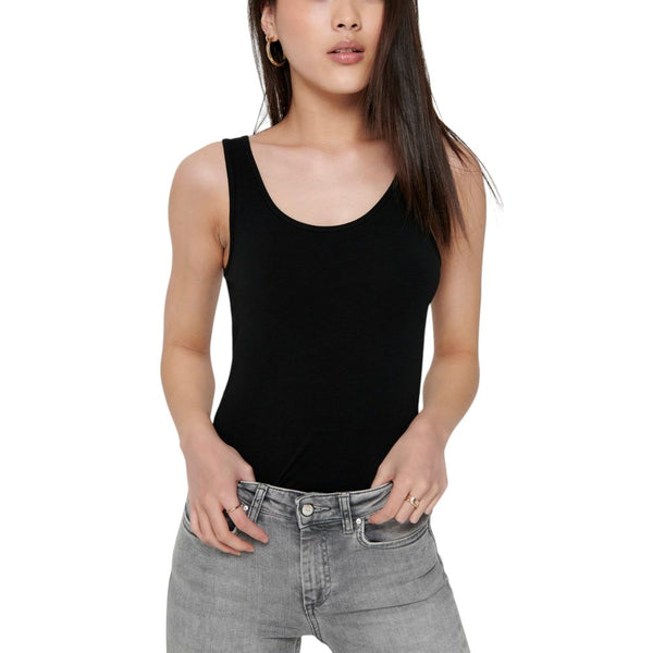 Only Black Cotton Tank Top
