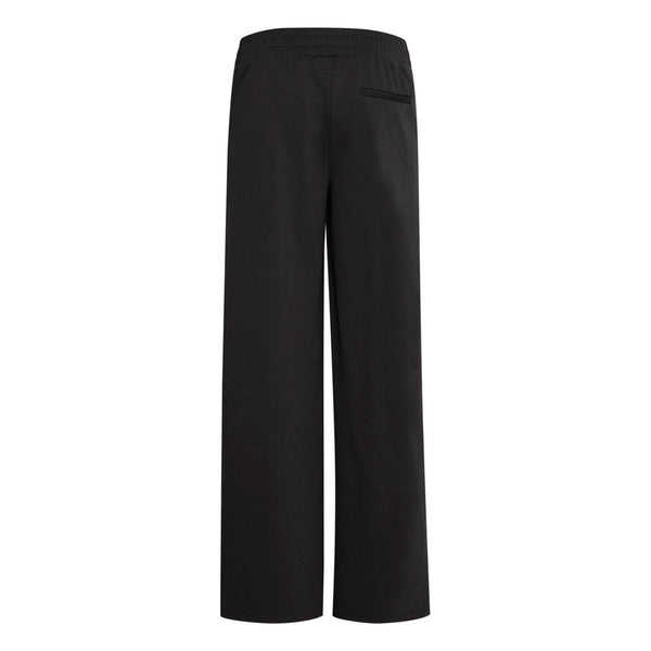 ICHI Black Recycled Polyurethane Pant