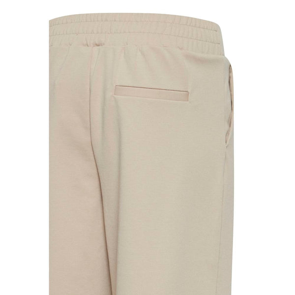 ICHI Beige Recycled Polyurethane Pant