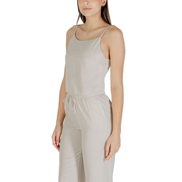 Only Beige Recycled Polyester Top