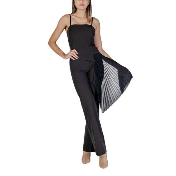 Rinascimento Black Polyester Jumpsuit