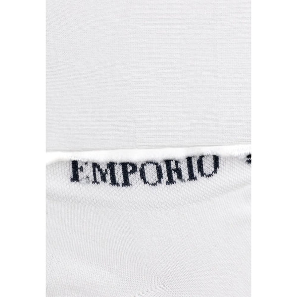 Emporio Armani Underwear White Cotton Sock