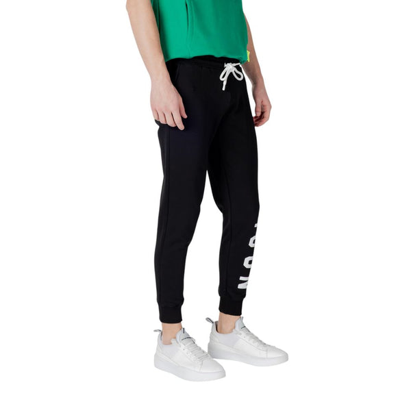 Icon Black Cotton Joggers Workout Pant