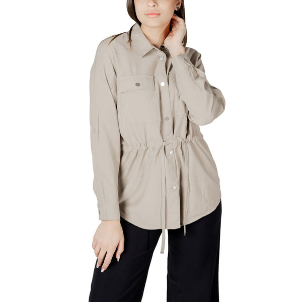 Only Beige Viscose Blouse
