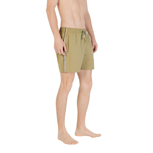 Hugo Boss Green Polyester Swim Short