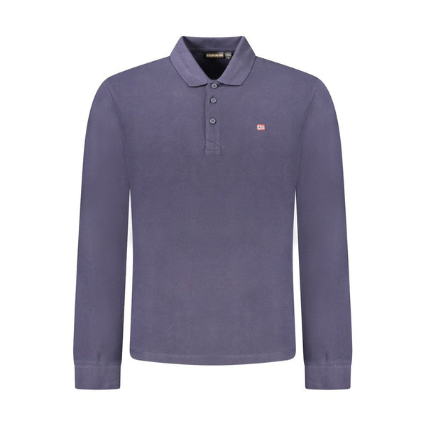 Napapijri Blue Cotton Men Polo Shirt