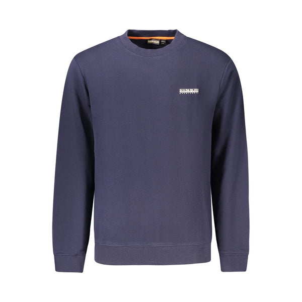 Napapijri Blue Cotton Men Sweater