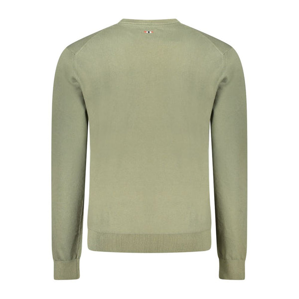 Napapijri Green Cotton Men Sweater