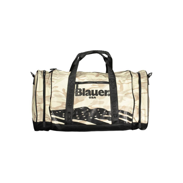 Blauer Beige Polyester Handbag