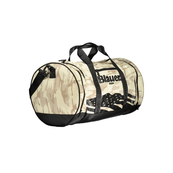 Blauer Beige Polyester Handbag