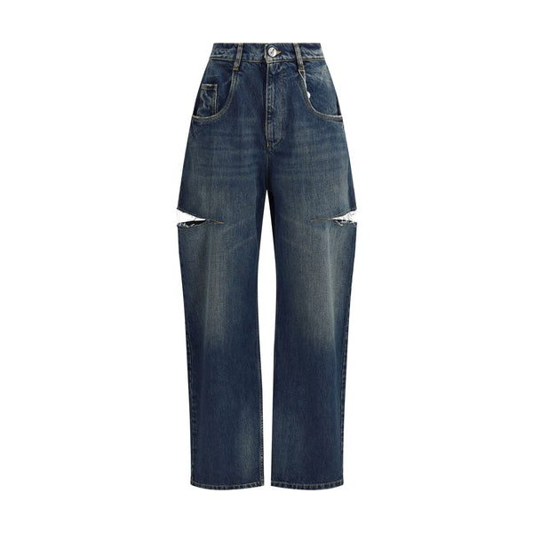 Margiela Denim Jeans with Cut-Out Detail