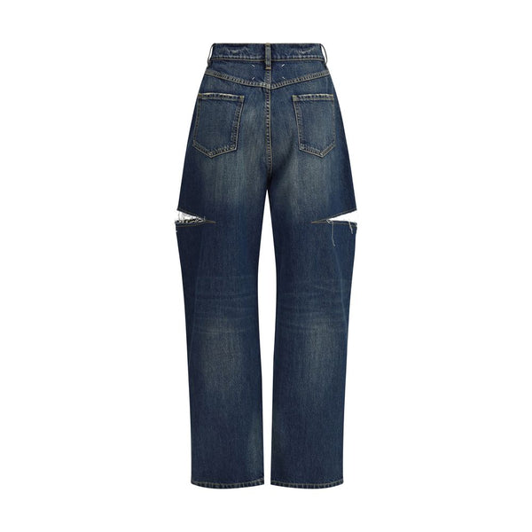 Margiela Denim Jeans with Cut-Out Detail