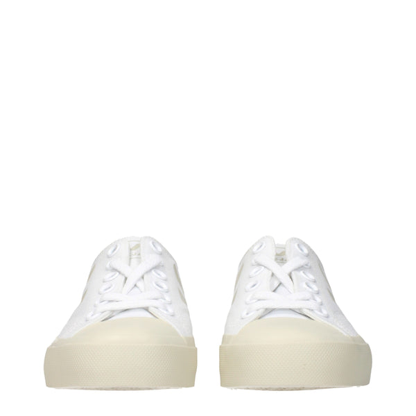 Veja White Fabric Low Tops