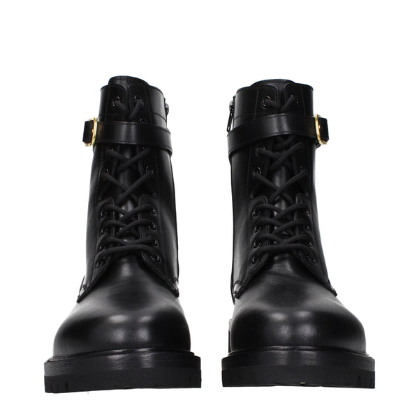 Celine Black Leather Ankle Boots