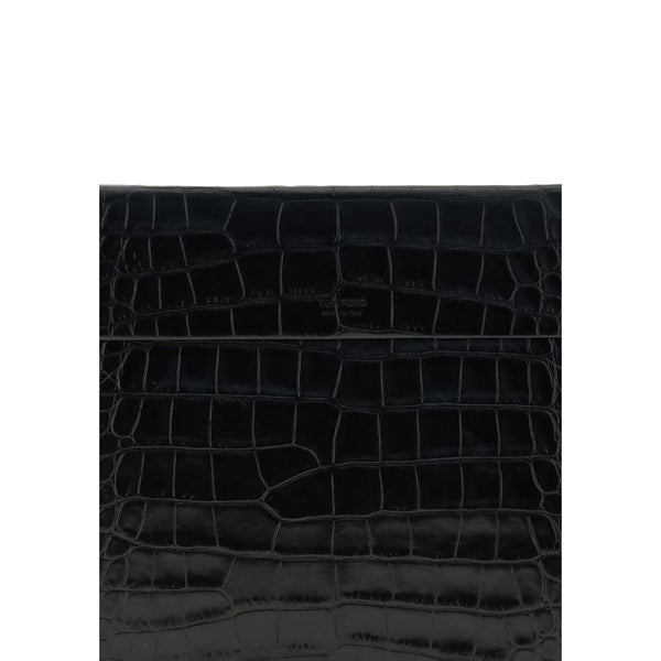 Tom Ford Crocodile print leather Pouch