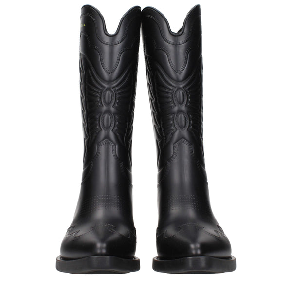 Christian Dior Black Cotton Boots