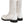 Dolce & Gabbana White Lambskin Leather Mid Calf Boots Shoes