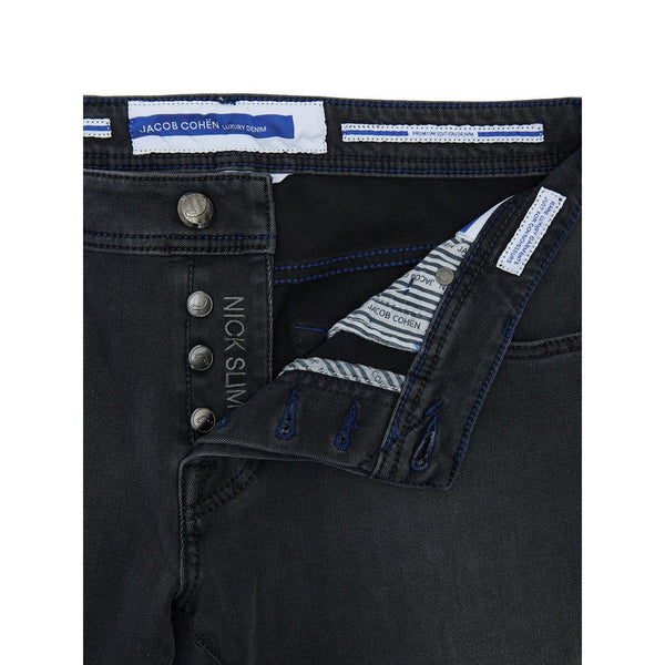 Jacob Cohen Black Cotton Skinny Jean