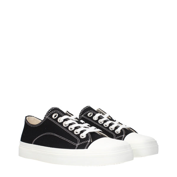 Moschino Black Fabric Low Tops