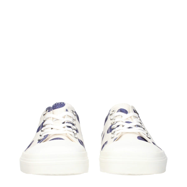 Moschino White Fabric Low Tops
