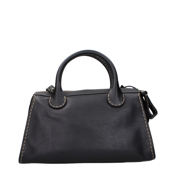 Chloé Black Leather Handbags