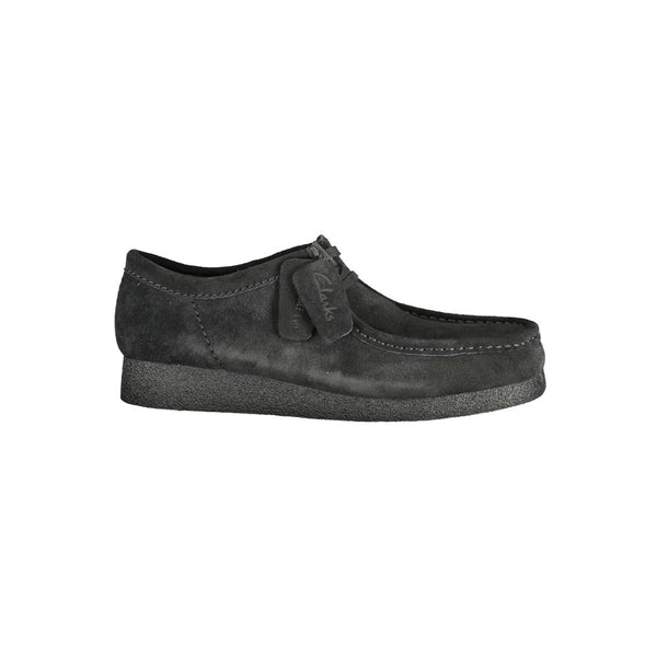 Clarks Black Leather Men Sneaker