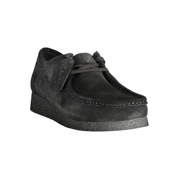 Clarks Black Leather Men Sneaker