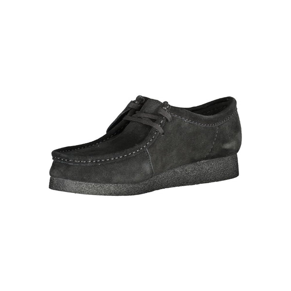 Clarks Black Leather Men Sneaker