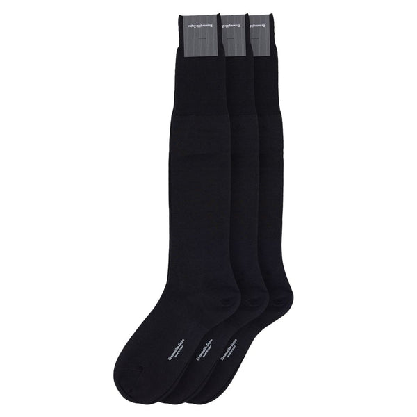 ZEGNA Black Wool Sock