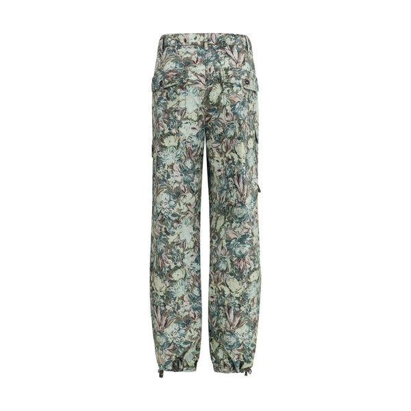 Ganni Printed Stretched Cotton Pants