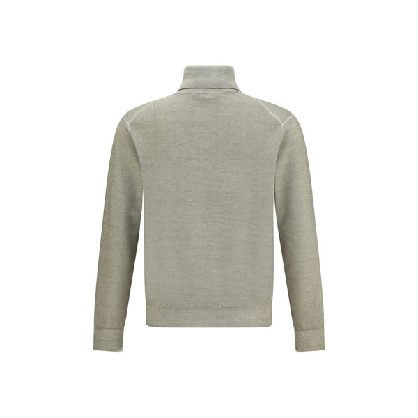 Cruciani Wool Green Turtleneck