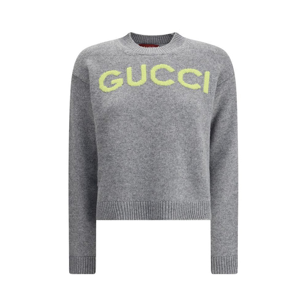 Gucci Wool Sweater with embroidered monogram