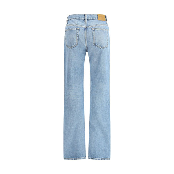 Saint Laurent NICO low-rise jeans in Bahamas denim