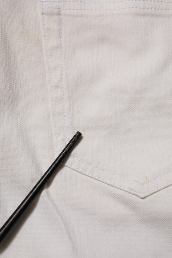 Prada White Mid Waist Skinny Fit Denim Casual Trouser Jeans