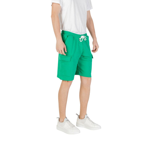 Icon Green Cotton Bermuda