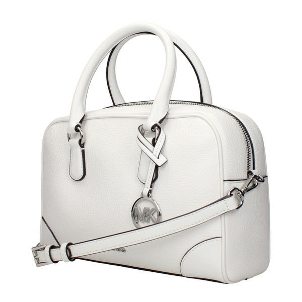Michael Kors White Leather Handbags