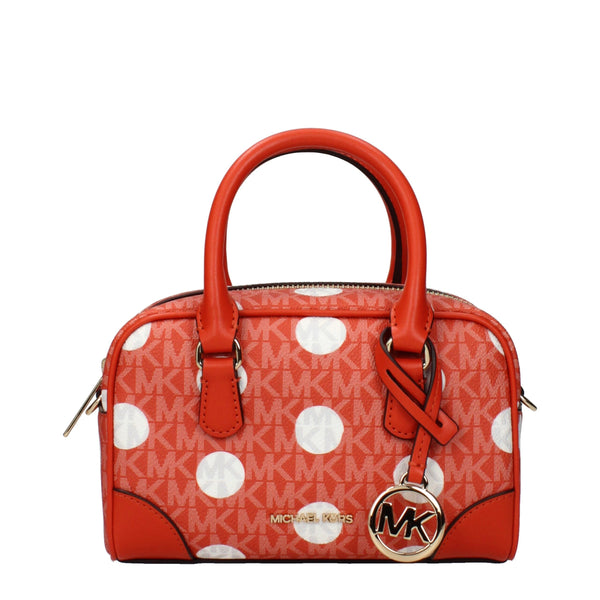Michael Kors Orange Fabric Handbags
