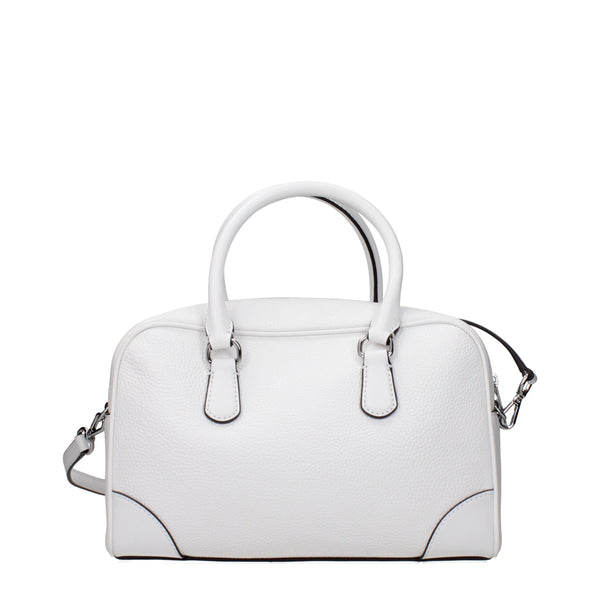Michael Kors White Leather Handbags