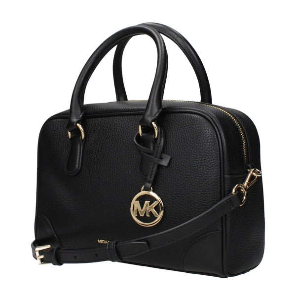 Michael Kors Black Leather Handbags