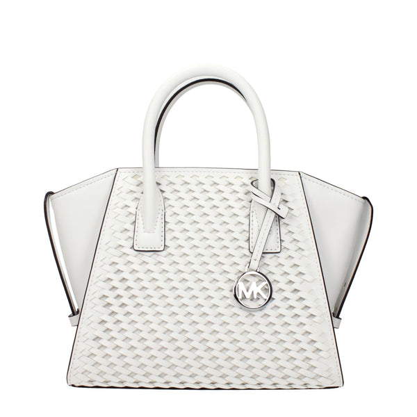Michael Kors White Leather Handbags