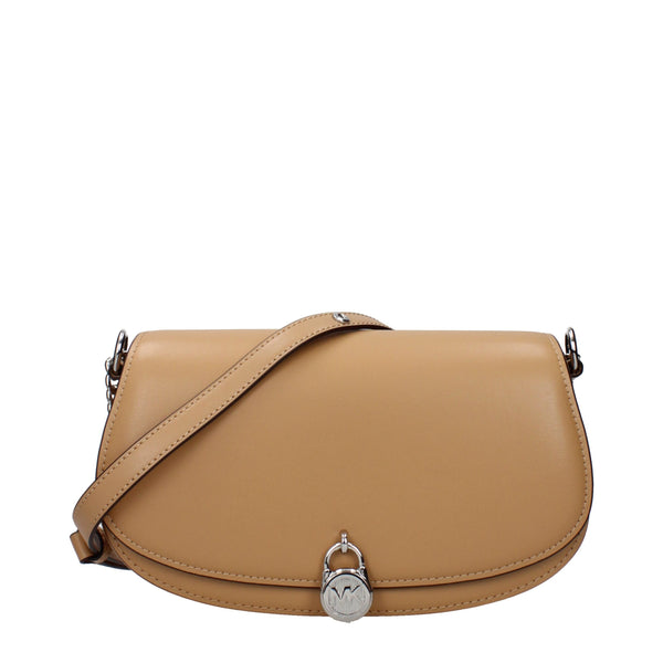 Michael Kors Brown Leather Shoulder Bags