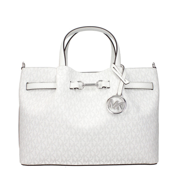 Michael Kors White Fabric Handbags