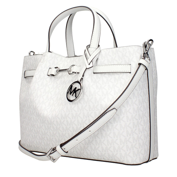 Michael Kors White Fabric Handbags