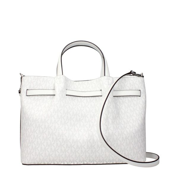 Michael Kors White Fabric Handbags