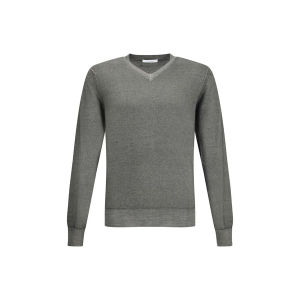 Cruciani Green V-neck Sweater