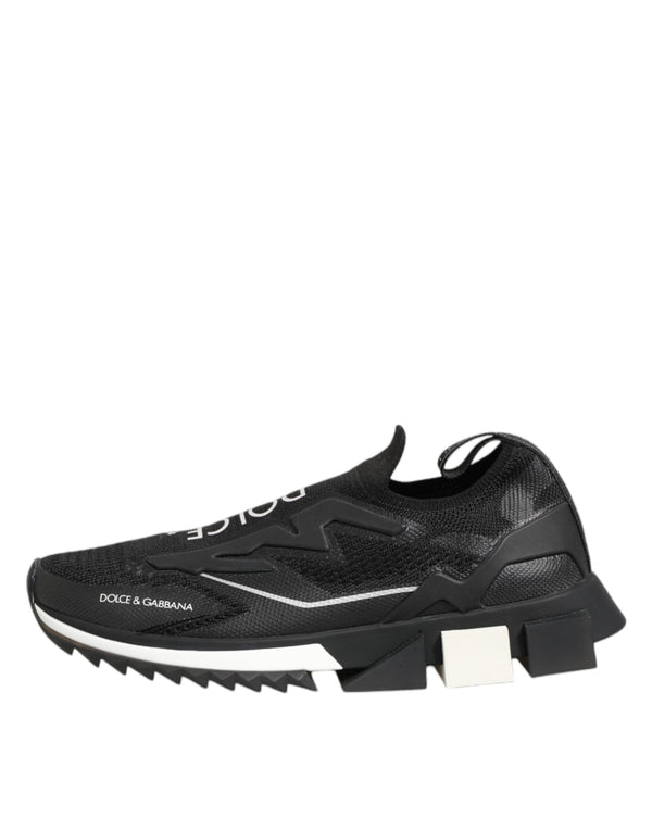 Dolce & Gabbana Black SORRENTO Sport Stretch Sneakers Shoes