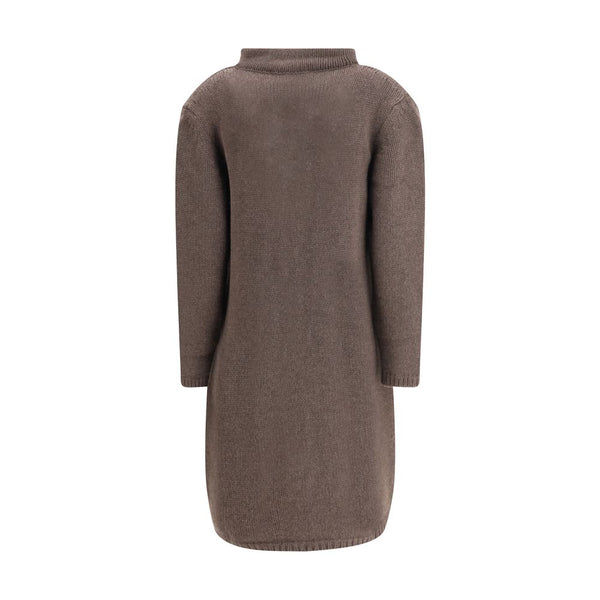 Ella Semi-long Sweater with a front hook-and-eye closure